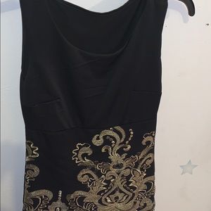 Black and Gold Dress